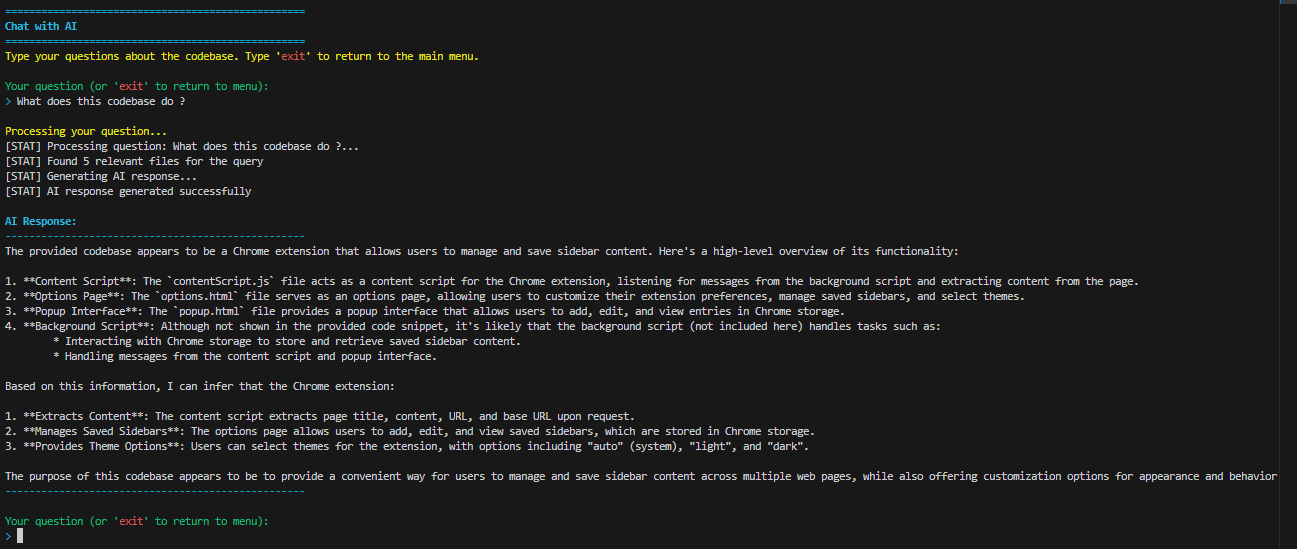 First Implementation Chat With Ai